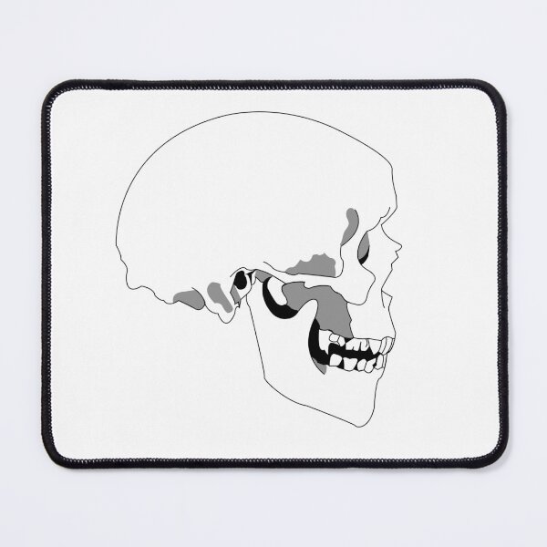 Item preview, skull (b&w) designed and sold by ella walker illustrations.