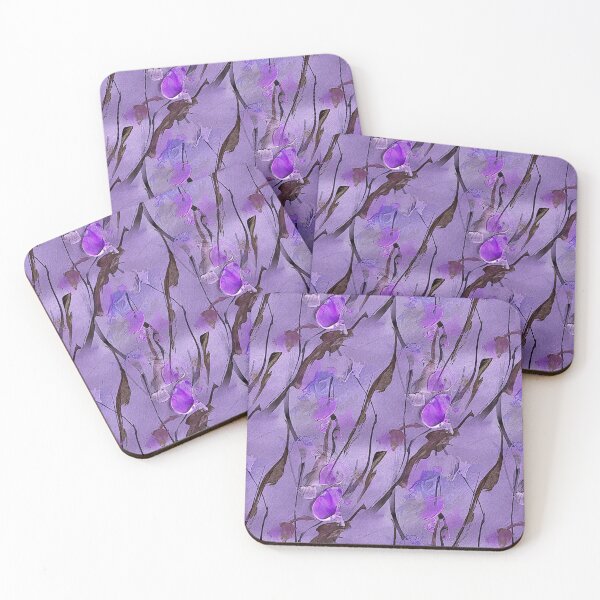 Item preview, Spring Floral Abstract Pattern in Purple designed and sold by Artistestella.