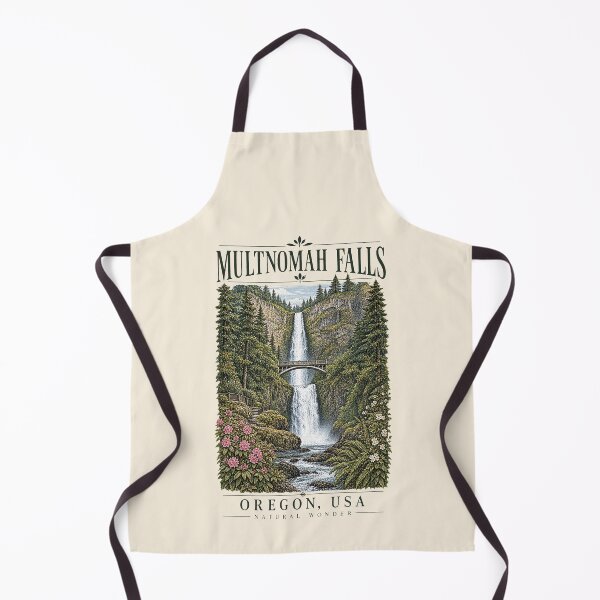 Item preview, Multnomah Falls, Oregon, USA [Vintage Illustration] designed and sold by elektronen.