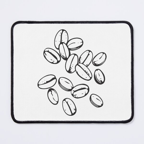 Item preview, Coffee Beans Natural 2 Line Art Gift designed and sold by OneLine Studio.