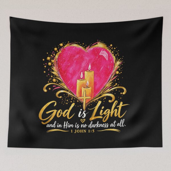 Item preview, God is Light 1 John 1:5 designed and sold by Aslan Heart Studio.