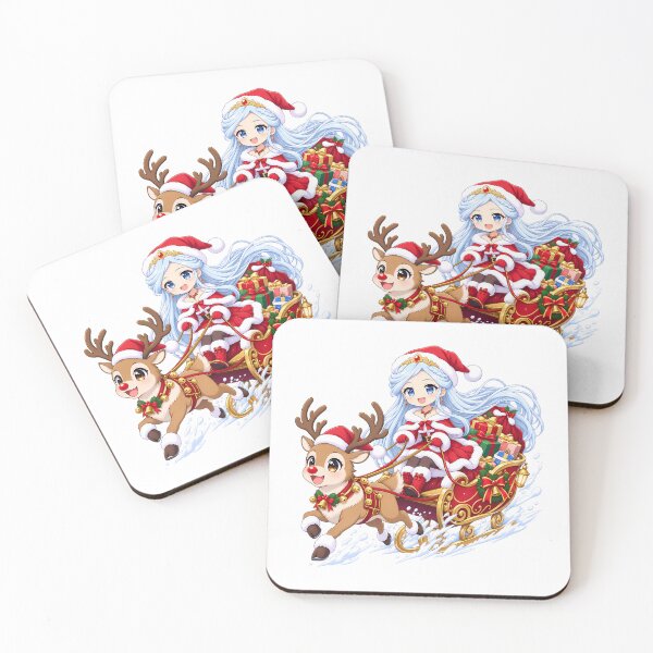 Item preview, Lenessia Erhart Cowen Log Horizon Christmas Reindeer Sleigh Ride designed and sold by mildaclairmo.
