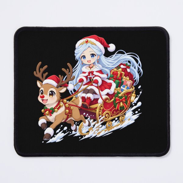 Item preview, Lenessia Erhart Cowen Log Horizon Christmas Reindeer Sleigh Ride designed and sold by mildaclairmo.