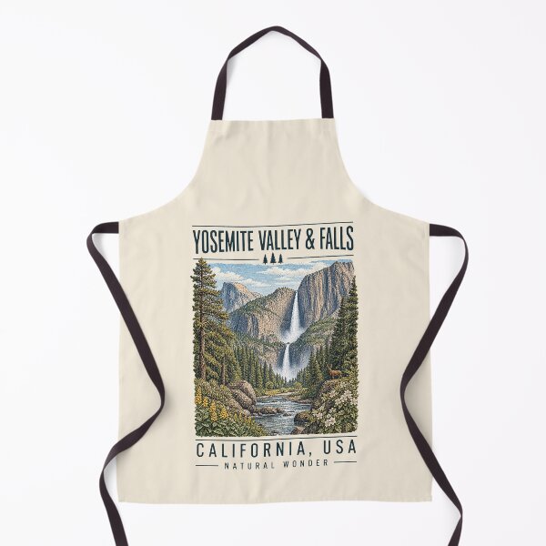 Item preview, Yosemite Valley & Falls, California, USA [Vintage Illustration] designed and sold by elektronen.