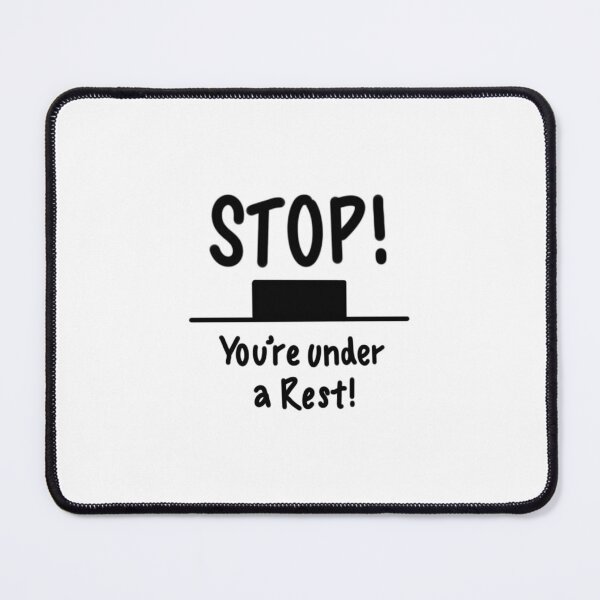Item preview, STOP! You're under a (Minim) Rest! designed and sold by thatmusiclife.