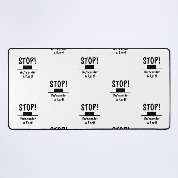 Item preview, STOP! You're under a (Minim) Rest! designed and sold by thatmusiclife.