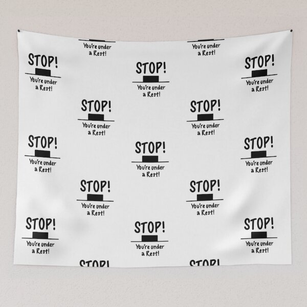 Item preview, STOP! You're under a (Minim) Rest! designed and sold by thatmusiclife.