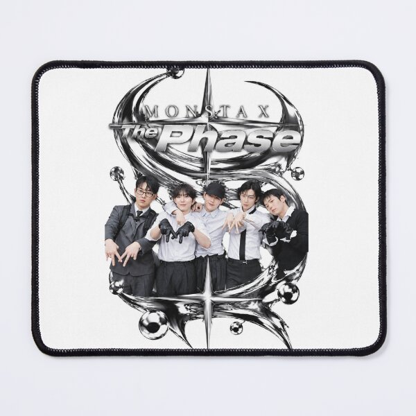 Item preview, MONSTA X The Phase Black White Group Design designed and sold by Valeree Store.