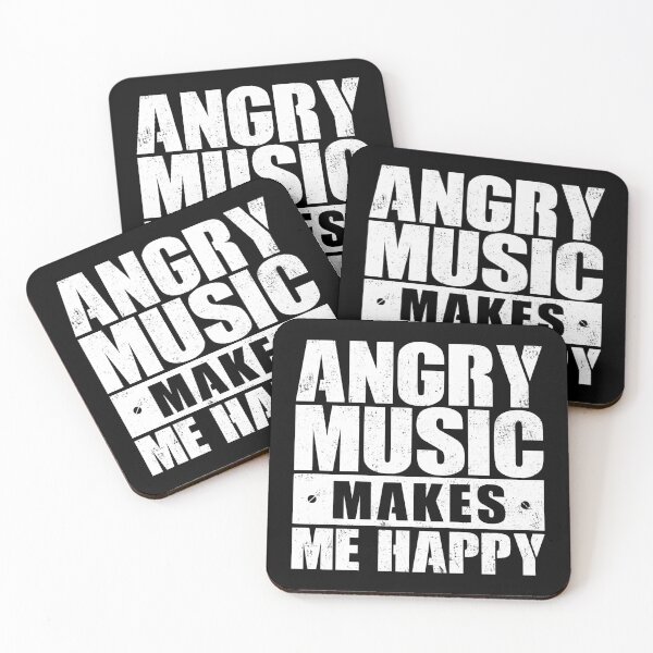 Item preview, Angry Music Makes Me Happy - Funny Rock Metal Music Lover designed and sold by qarinefesia.