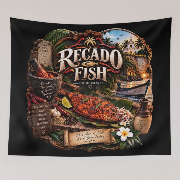 Item preview, Recado Fish • Goan Spice Ocean Soul • More Than A Dish designed and sold by Goanheartprints.