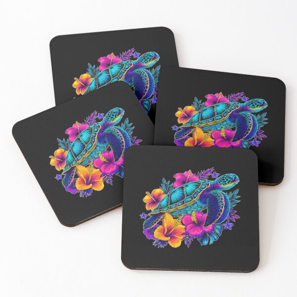 Item preview, Retro Sea Turtle Summer Beach Ocean Animal Aloha Maui Hawaii  designed and sold by RannaHile.