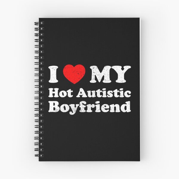 Item preview, I Love My Hot Autistic Boyfriend - I Heart My Autistic BF designed and sold by qarinefesia.