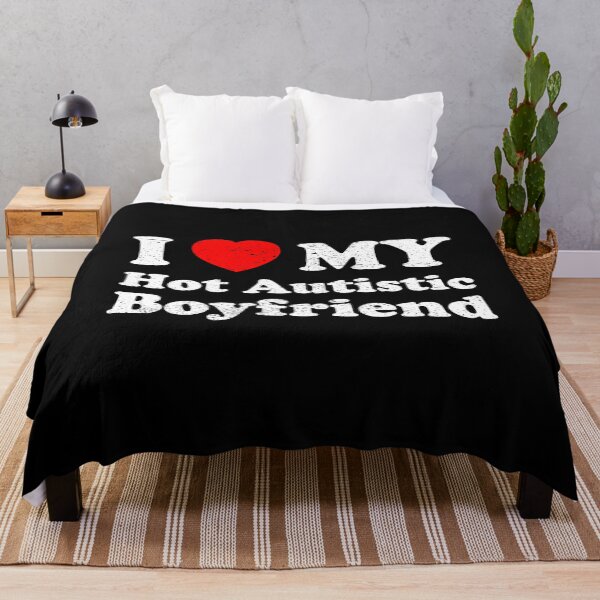 Item preview, I Love My Hot Autistic Boyfriend - I Heart My Autistic BF designed and sold by qarinefesia.