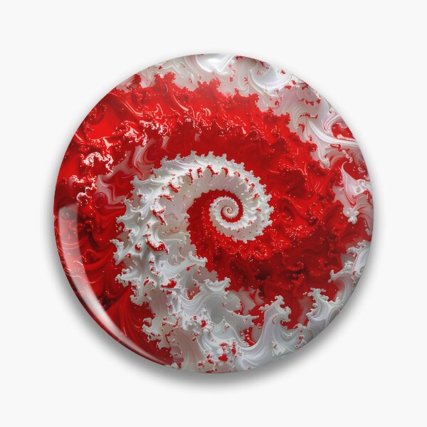 Item preview, Duality of Crimson and Ivory Ribbon Waves designed and sold by Vicky Brago-Mitchell®.