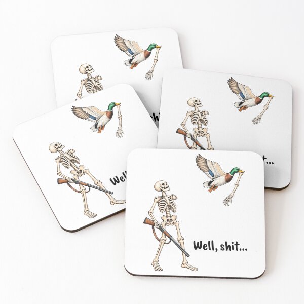 Item preview, Funny Skeleton Duck Hunting  designed and sold by Stivaktis Art Daily.