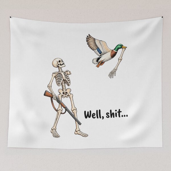 Item preview, Funny Skeleton Duck Hunting  designed and sold by Stivaktis Art Daily.