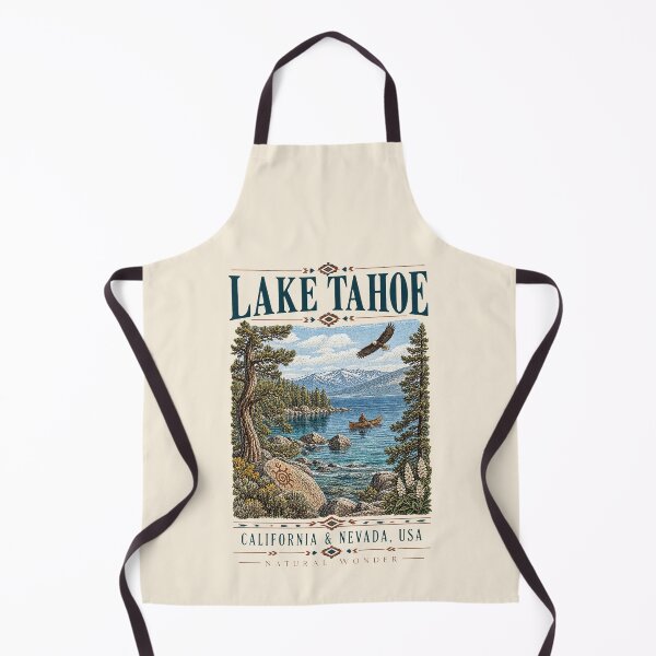 Item preview, Lake Tahoe, California & Nevada, USA [Vintage Illustration] designed and sold by elektronen.