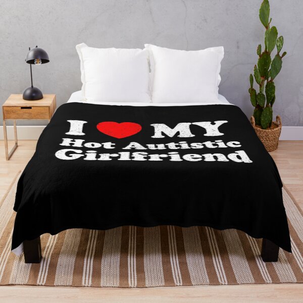 Item preview, I Love My Hot Autistic Girlfriend - I Heart My Autistic GF designed and sold by qarinefesia.