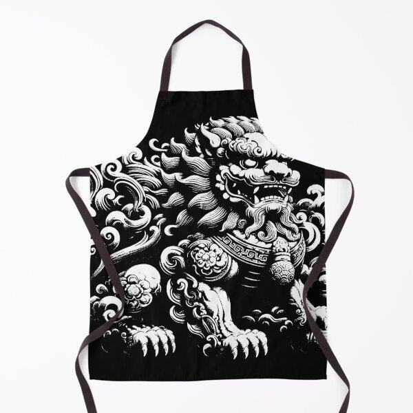 Item preview, Dark Art Chinese Foo Dog Komainu Guardian designed and sold by MORSPECTIVE.
