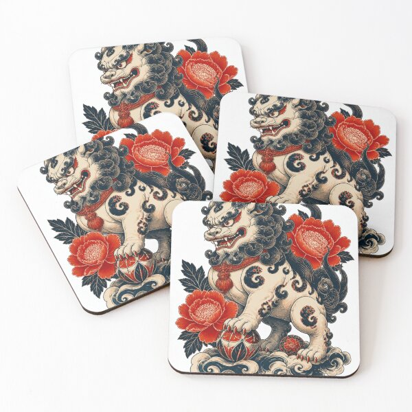 Item preview, Floral Guardian Lion designed and sold by Arbolune Studio.