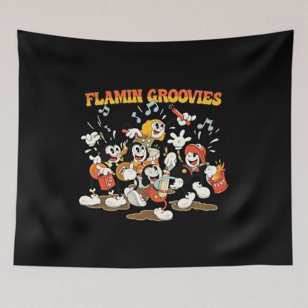 Item preview, Flamin Groovies Retro Cartoon Band Music Art designed and sold by SASHASALLE.