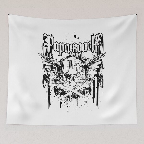Item preview, Papa Roach Skull Wings Crossbones Rock Music Item designed and sold by SASHASALLE.
