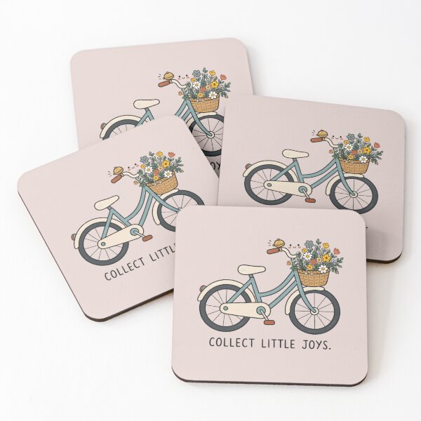 Item preview, Collect Little Joys | Cute Bicycle Flower Basket Art designed and sold by MrDev.