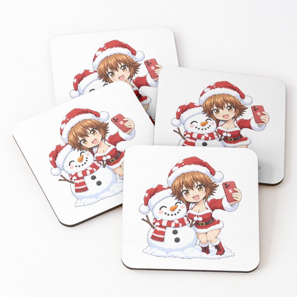 Item preview, Chisa Kotegawa Grand Blue Christmas Snowman Selfie designed and sold by mildaclairmo.