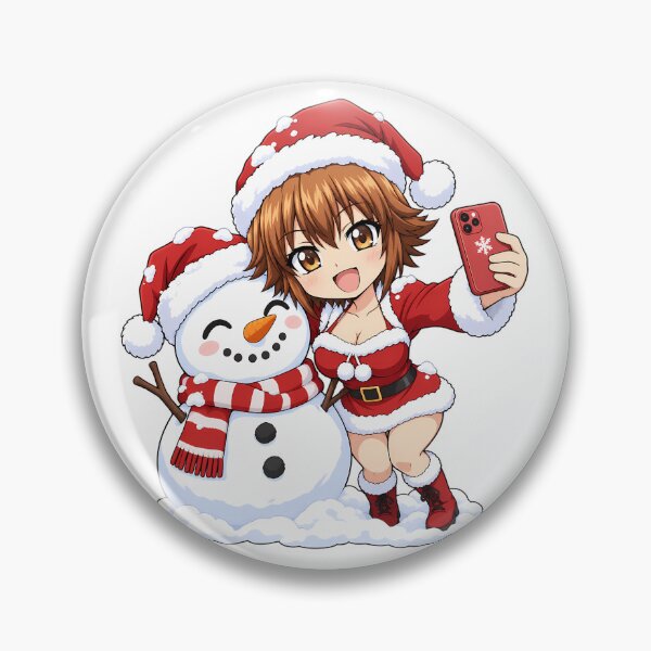 Item preview, Chisa Kotegawa Grand Blue Christmas Snowman Selfie designed and sold by mildaclairmo.