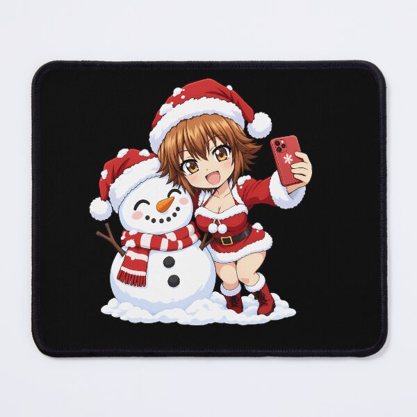 Item preview, Chisa Kotegawa Grand Blue Christmas Snowman Selfie designed and sold by mildaclairmo.