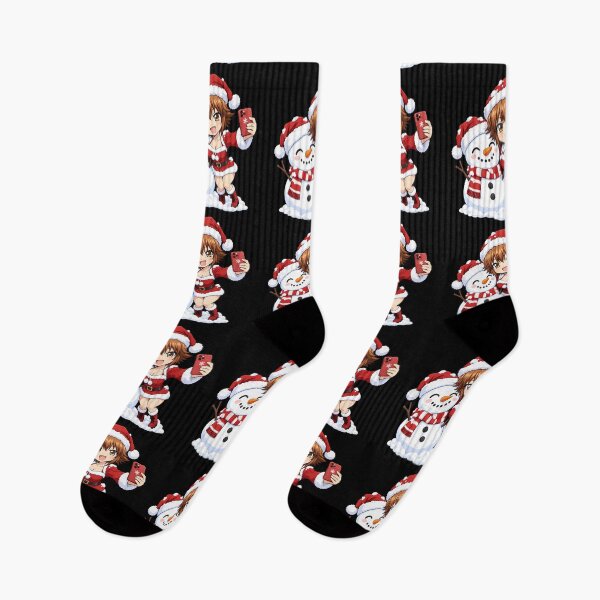 Item preview, Chisa Kotegawa Grand Blue Christmas Snowman Selfie designed and sold by mildaclairmo.