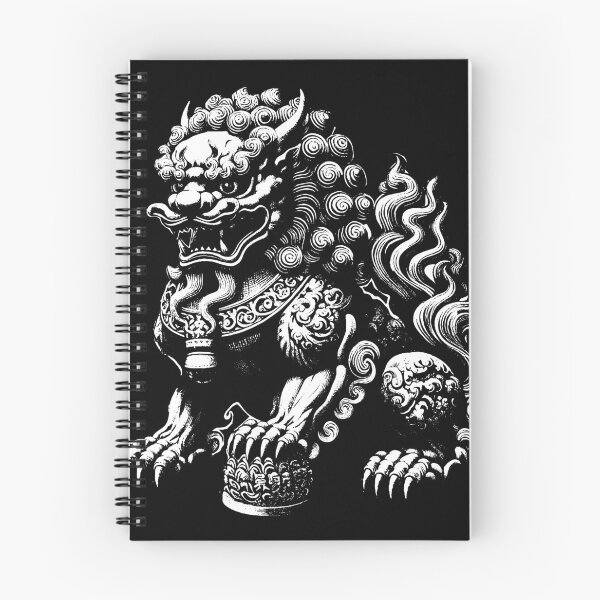 Item preview, Dark Art Chinese Foo Dog Komainu designed and sold by MORSPECTIVE.
