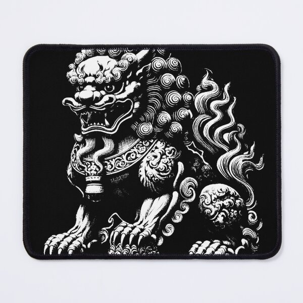 Item preview, Dark Art Chinese Foo Dog Komainu designed and sold by MORSPECTIVE.