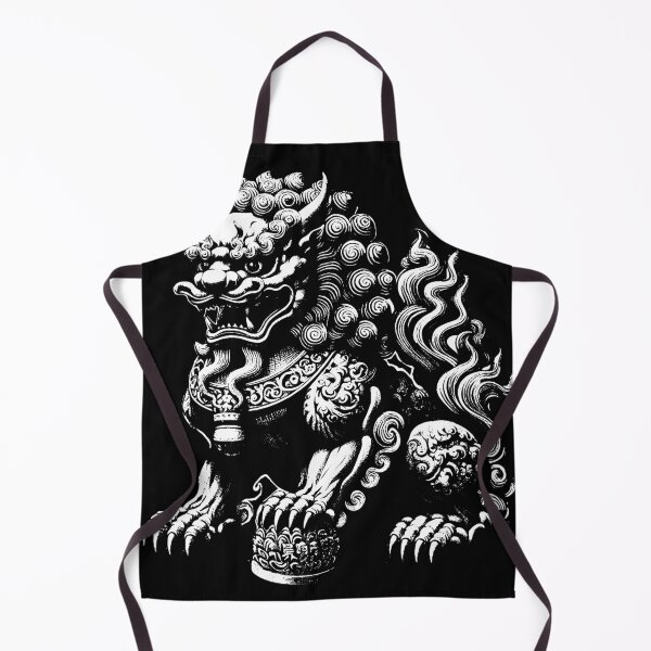 Item preview, Dark Art Chinese Foo Dog Komainu designed and sold by MORSPECTIVE.