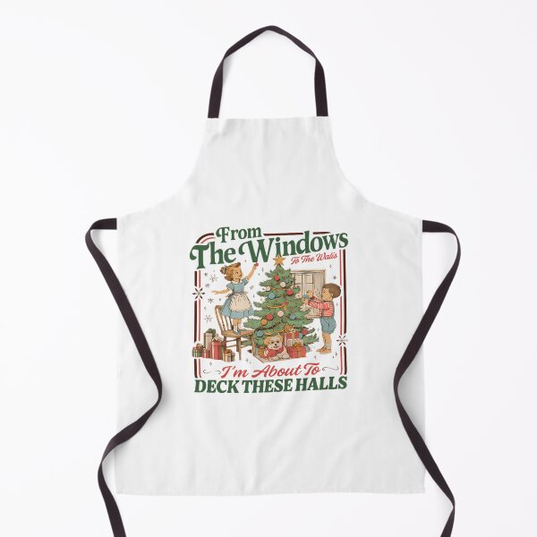 Item preview, From The Windows To The Walls I'M About To Deck These Halls Sweat Funny Retro Christmas Sweater Womens Holiday Party designed and sold by leonida-scrame.