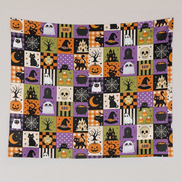Item preview, CCute Spooky Halloween Pattern Sticker Sheet designed and sold by Playful Strokes pom@pom.