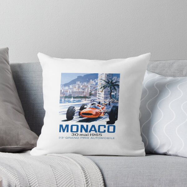 Item preview, Monaco Grand Prix 1965 Vintage Racing Poster Art designed and sold by SASHASALLE.
