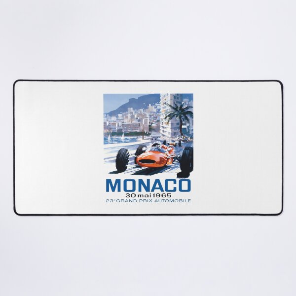 Item preview, Monaco Grand Prix 1965 Vintage Racing Poster Art designed and sold by SASHASALLE.
