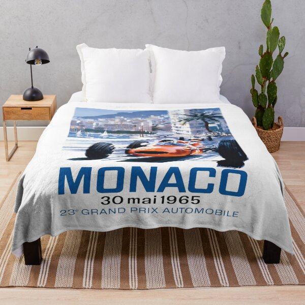Item preview, Monaco Grand Prix 1965 Vintage Racing Poster Art designed and sold by SASHASALLE.