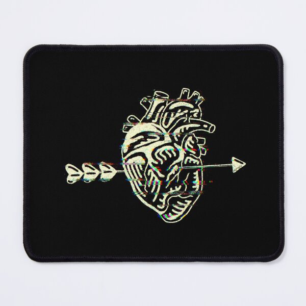 Item preview, Arrow Through The Heart Minimalist Line Art Tattoo designed and sold by MMNVART.