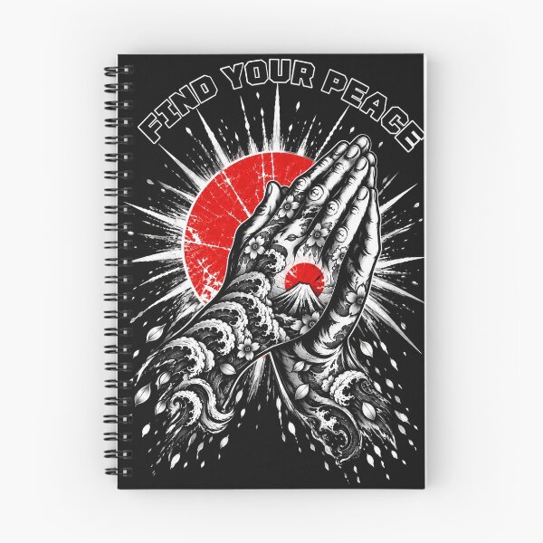 Item preview, Find Your Peace – Japanese Prayer Hands Dark Edition designed and sold by KASUMINK.