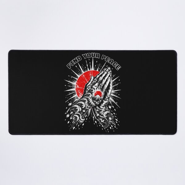 Item preview, Find Your Peace – Japanese Prayer Hands Dark Edition designed and sold by KASUMINK.