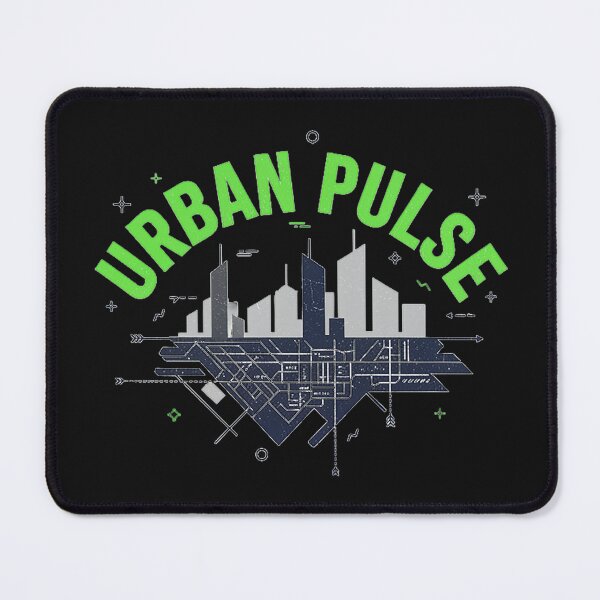 Item preview, Urban Pulse City Skyline Street Map Typography Design designed and sold by cannsuh.