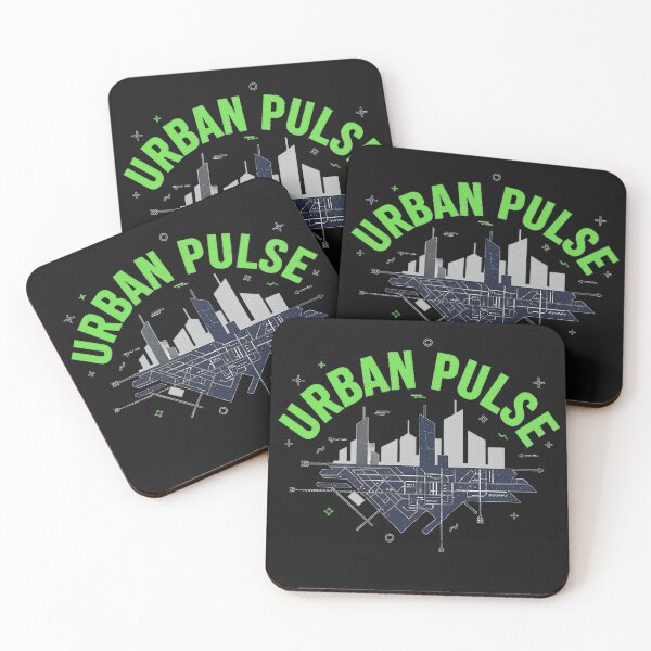Item preview, Urban Pulse City Skyline Street Map Typography Design designed and sold by cannsuh.