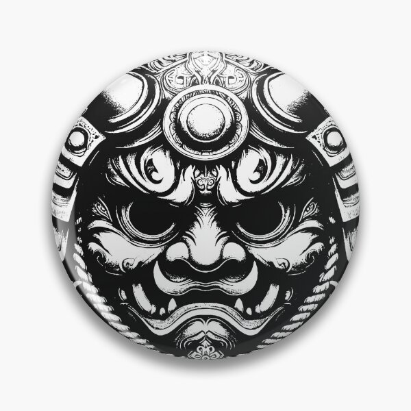 Item preview, Dark Art Japanese Daruma Hannya Demon Mask designed and sold by MORSPECTIVE.