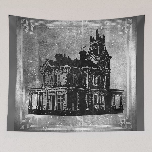 Item preview, Weathered Gothic Victorian Mansion With Bats designed and sold by Ghoul Enterprises.