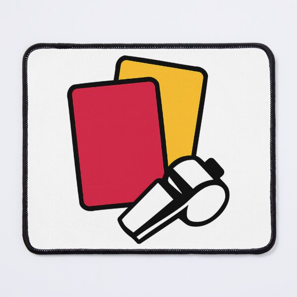 Item preview, Referee Red Yellow Card Whistle Sticker designed and sold by Oldfangleds.