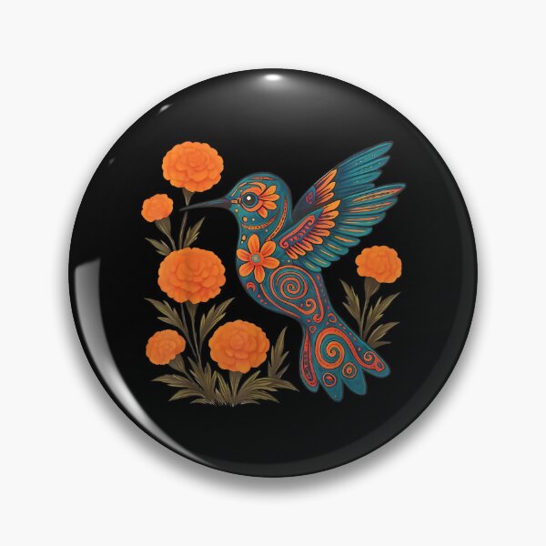 Artikelvorschau, Alebrije Kolibriblume Mexikanische Volkskunst Vogel Natur entworfen und verkauft von RannaHile.