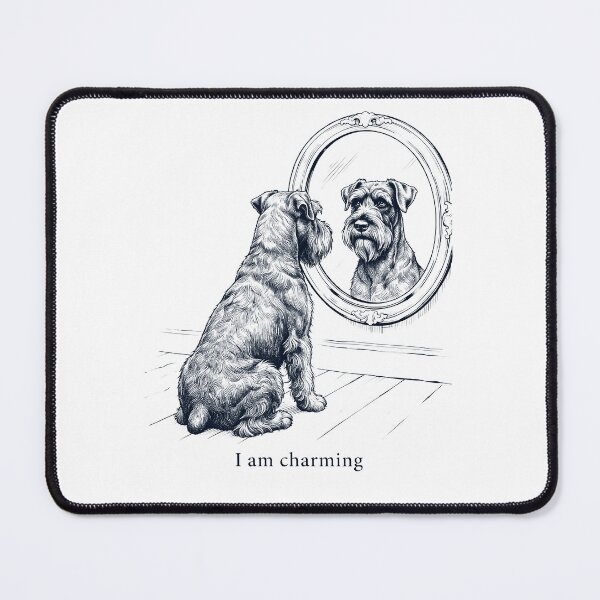 Item preview, Giant Schnauzer I Am Charming Mirror Meme Dog Lover designed and sold by dian-rody-crest.