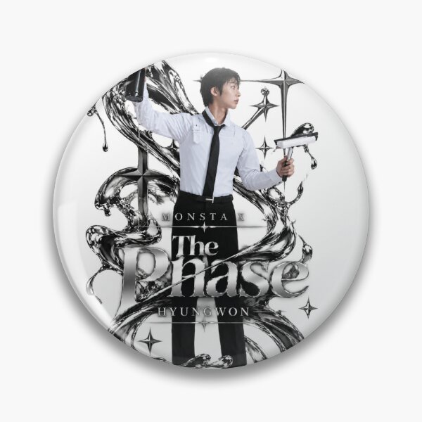 Aperçu de l'œuvre MONSTA X Hyungwon The Phase Cadre Noir et Blanc créée et vendue par Valeree Store.